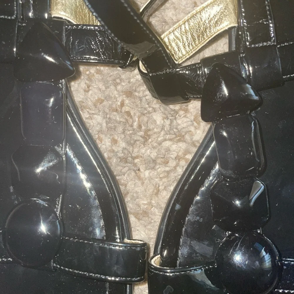 Clearance!!Anne Klein black sandals size 8​​​​​​​​​​​​​​​​​​
